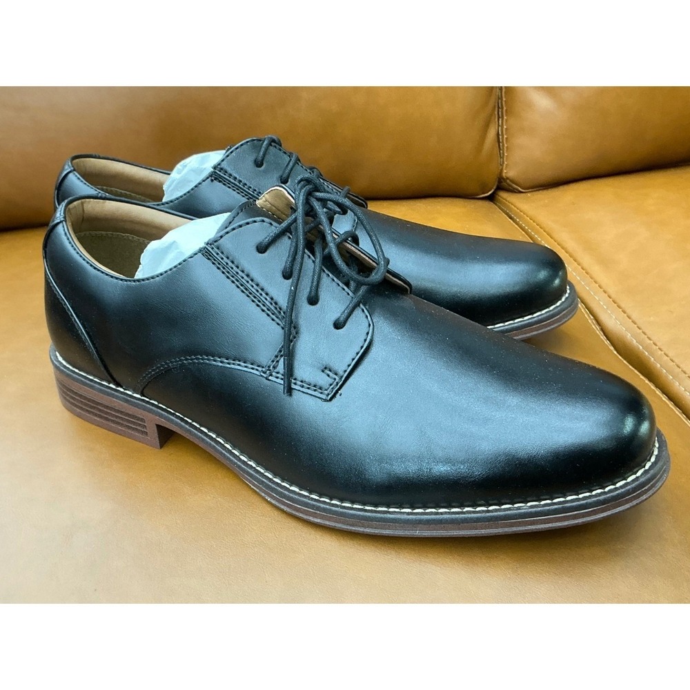 Dockers Fairway Shoes Mens 10W Black Wide Width Derby Oxford 90-36524